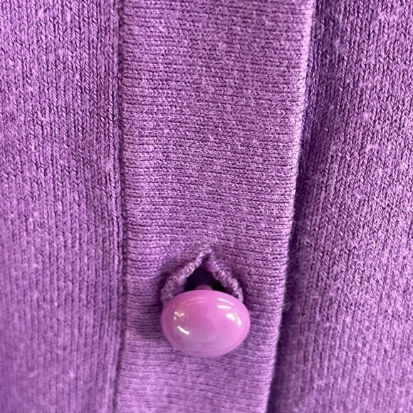 Cardigan Silk Cashmere Blend Banana Republic PurpleButtons Sweater L/S Women XS - Picture 3 of 15